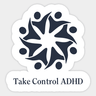 Take Control ADHD • Logo Dark Sticker